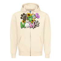 Sandshell Dog mom Easter Mother's Day Zipper Hoodie - FaDigitalArtStudio