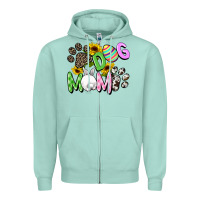 Seafoam Dog mom Easter Mother's Day Zipper Hoodie - FaDigitalArtStudio