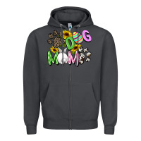 Smoke Dog mom Easter Mother's Day Zipper Hoodie - FaDigitalArtStudio