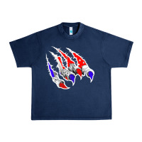 Navy American Flag Claw Urban Heavy Tee - Bettercallsaul