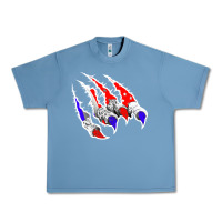 Pebble Blue American Flag Claw Urban Heavy Tee - Bettercallsaul