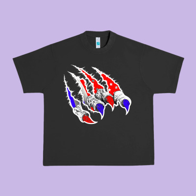 American Flag Claw Urban Heavy Tee Designed By Bettercallsaul