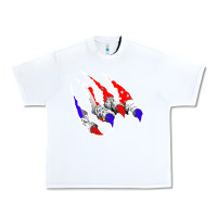 White American Flag Claw Urban Heavy Tee - Bettercallsaul