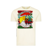 Vintage Arctic Christmas Brushstrokes Moon Vintage Tee - Bettercallsaul