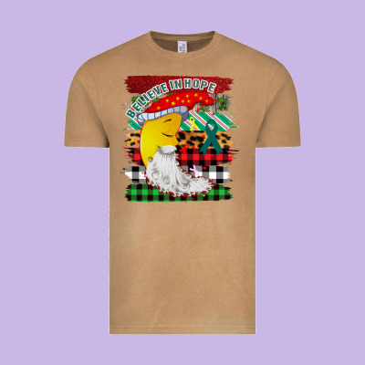 Christmas Brushstrokes Moon Vintage Tee Designed By Bettercallsaul