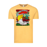Vintage Mustard Christmas Brushstrokes Moon Vintage Tee - Bettercallsaul