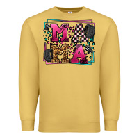 Antique Gold Racing leopard frame mama Mother's Day Premium Sweatshirt - LillyAllenDesigns