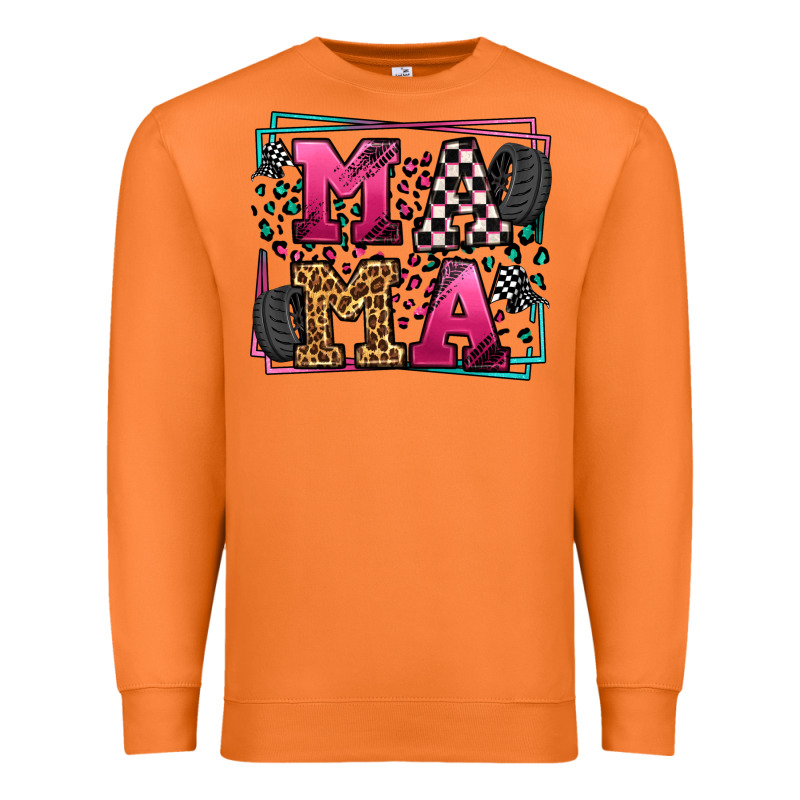 Racing Leopard Frame Mama Mother's Day Premium Sweatshirt by LillyAllenDesigns | Teevron