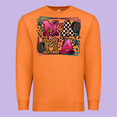 Racing Leopard Frame Mama Mother's Day Premium Sweatshirt Designed By Lillyallendesigns