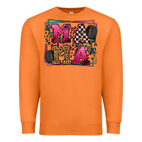 Carrot Racing leopard frame mama Mother's Day Premium Sweatshirt - LillyAllenDesigns