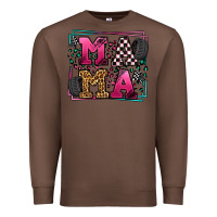 Chestnut Racing leopard frame mama Mother's Day Premium Sweatshirt - LillyAllenDesigns