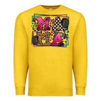 Lemon Racing leopard frame mama Mother's Day Premium Sweatshirt - LillyAllenDesigns
