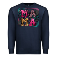Navy Racing leopard frame mama Mother's Day Premium Sweatshirt - LillyAllenDesigns