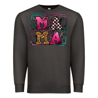Smoke Racing leopard frame mama Mother's Day Premium Sweatshirt - LillyAllenDesigns