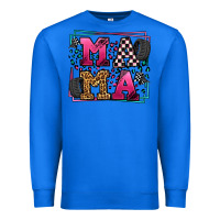 True Royal Racing leopard frame mama Mother's Day Premium Sweatshirt - LillyAllenDesigns