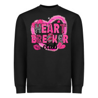 Black Heart breaker club Valentine's Day Heavyweight Sweatshirt - HowdyJamesFarm