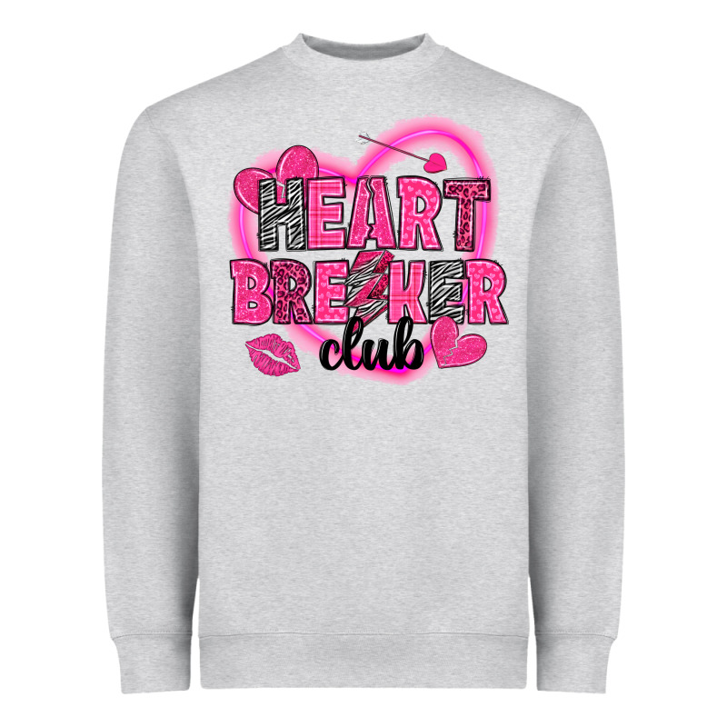 Heart Breaker Club Valentine's Day Heavyweight Sweatshirt by HowdyJamesFarm | Teevron