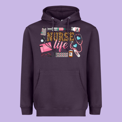 Western Nurse Life Heavyweight Hoodie Designed By Lillyallendesigns