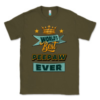 Army Green world's best peepaw ever Classic Tee - Jasminsmagicworld