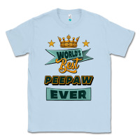 Dusty Blue world's best peepaw ever Classic Tee - Jasminsmagicworld