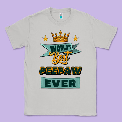 World's Best Peepaw Ever Classic Tee Designed By Jasminsmagicworld