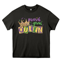 Asphalt mardi gras queen Heavy Core Tee - MaliasSmallBusiness