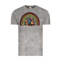 Christmas Cowboy Boots Rainbow Vintage Tee | Teevron