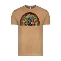 Vintage Camel Christmas cowboy boots rainbow Vintage Tee - RanaPortraitStore