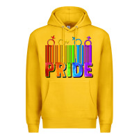 Lemon Pride Barcode Premium Hoodie - FaDigitalArtStudio