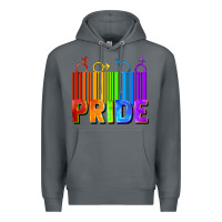 Rock Pride Barcode Premium Hoodie - FaDigitalArtStudio