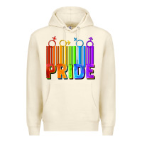 Sandshell Pride Barcode Premium Hoodie - FaDigitalArtStudio