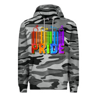 Slate Camo Pride Barcode Premium Hoodie - FaDigitalArtStudio