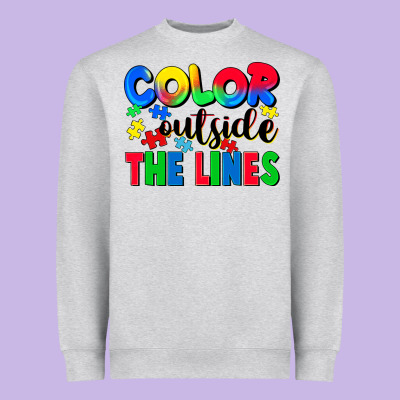 Color Outside The Lines Heavyweight Sweatshirt Designed By Cowgirlartshop