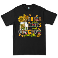 Black break your limits and outgrow yourself Premium Tee - NancyCooperArtShop