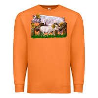 Carrot Mom With White Chester Pig And Baby Pig Premium Sweatshirt - LillyAllenDesigns