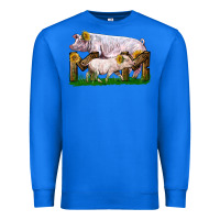 True Royal Mom With White Chester Pig And Baby Pig Premium Sweatshirt - LillyAllenDesigns