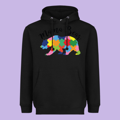 Mama Bear Heavyweight Hoodie Designed By Cowhidedigitalart