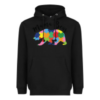 Black mama bear Heavyweight Hoodie - CowhideDigitalArt