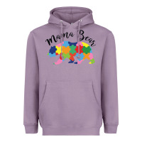 Lavender mama bear Heavyweight Hoodie - CowhideDigitalArt