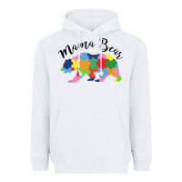 White mama bear Heavyweight Hoodie - CowhideDigitalArt