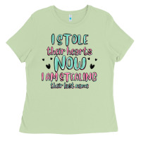 Matcha i stole their hearts now i am stealing their last Ladies Tee - MaliasSmallBusiness