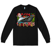 Black Merry Cruisemas Long Sleeve Tee - texasbilliewilder