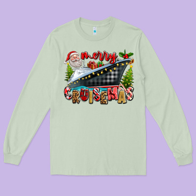 Merry Cruisemas Long Sleeve Tee Designed By Texasbilliewilder