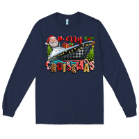 Navy Merry Cruisemas Long Sleeve Tee - texasbilliewilder