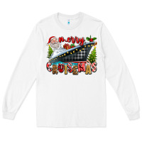White Merry Cruisemas Long Sleeve Tee - texasbilliewilder