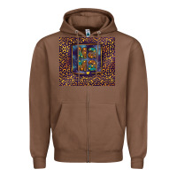 Chestnut Leopard mama Zipper Hoodie - FaDigitalArtStudio