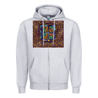 Heather Grey Leopard mama Zipper Hoodie - FaDigitalArtStudio