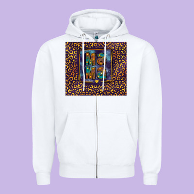 Leopard Mama Zipper Hoodie Designed By Fadigitalartstudio