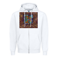 White Leopard mama Zipper Hoodie - FaDigitalArtStudio