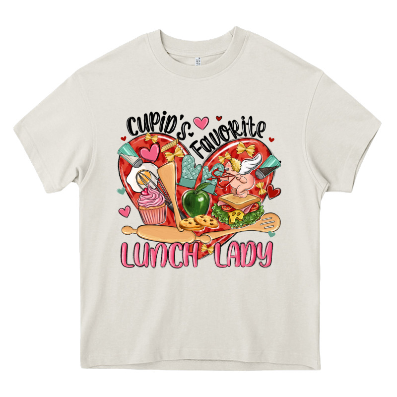 Cupids Favorite Lunch Lady Heavy Core Tee by MaliasSmallBusiness | Teevron